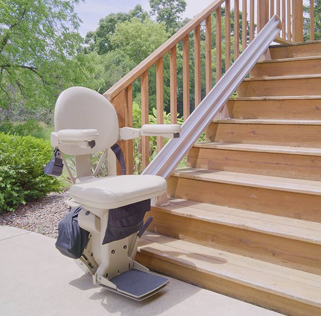 Installation monte-escalier extérieur / intérieur pour handicapé